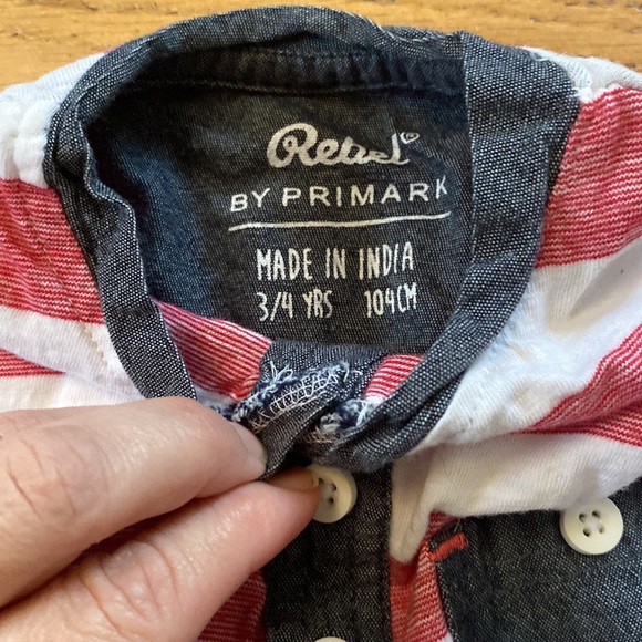 2/$20 kids Striped t-shirt, Primark, 3-4 - Picture 3 of 5